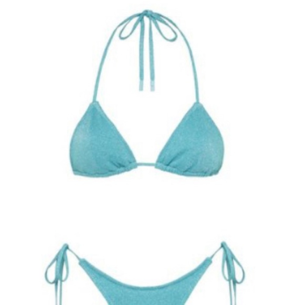 Triangl Stevie Baby Blue Sparkle Bikini Top